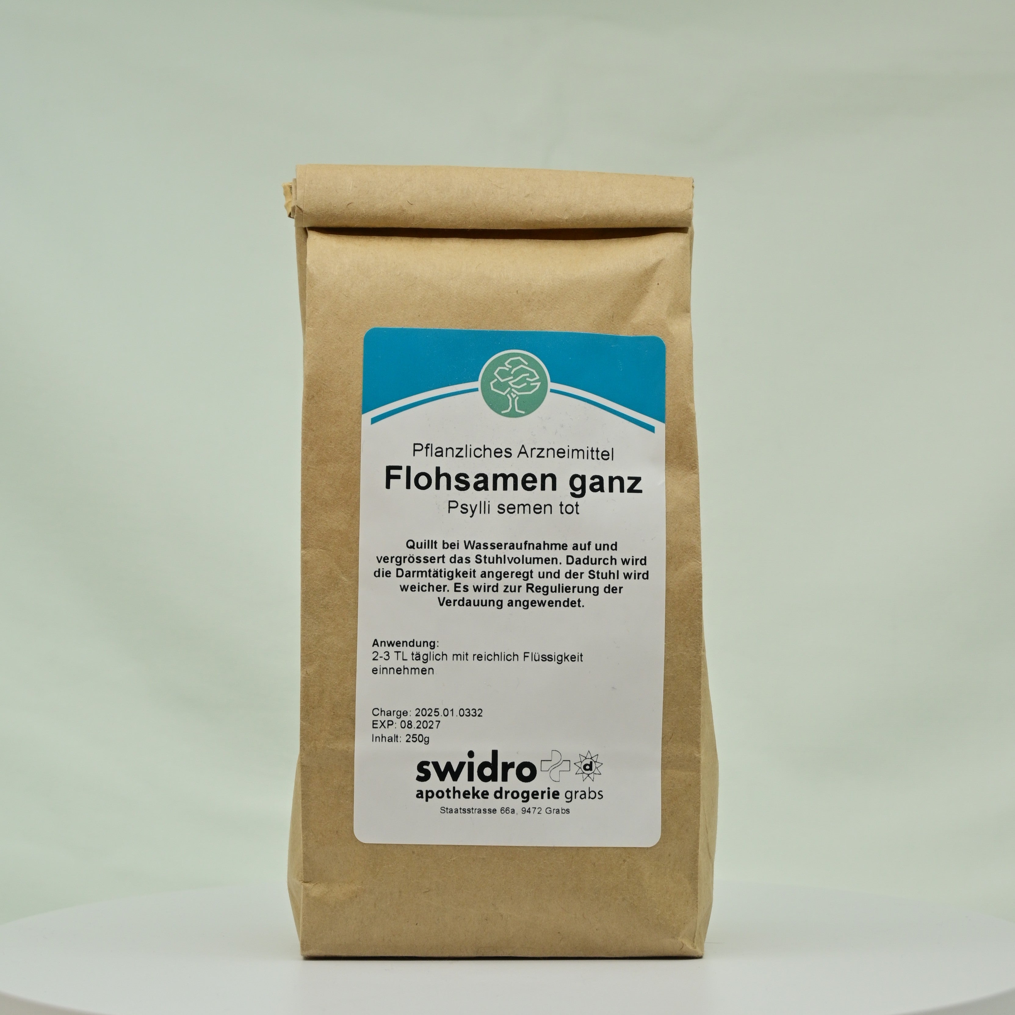 Swidro Flohsamen ganz 250g
