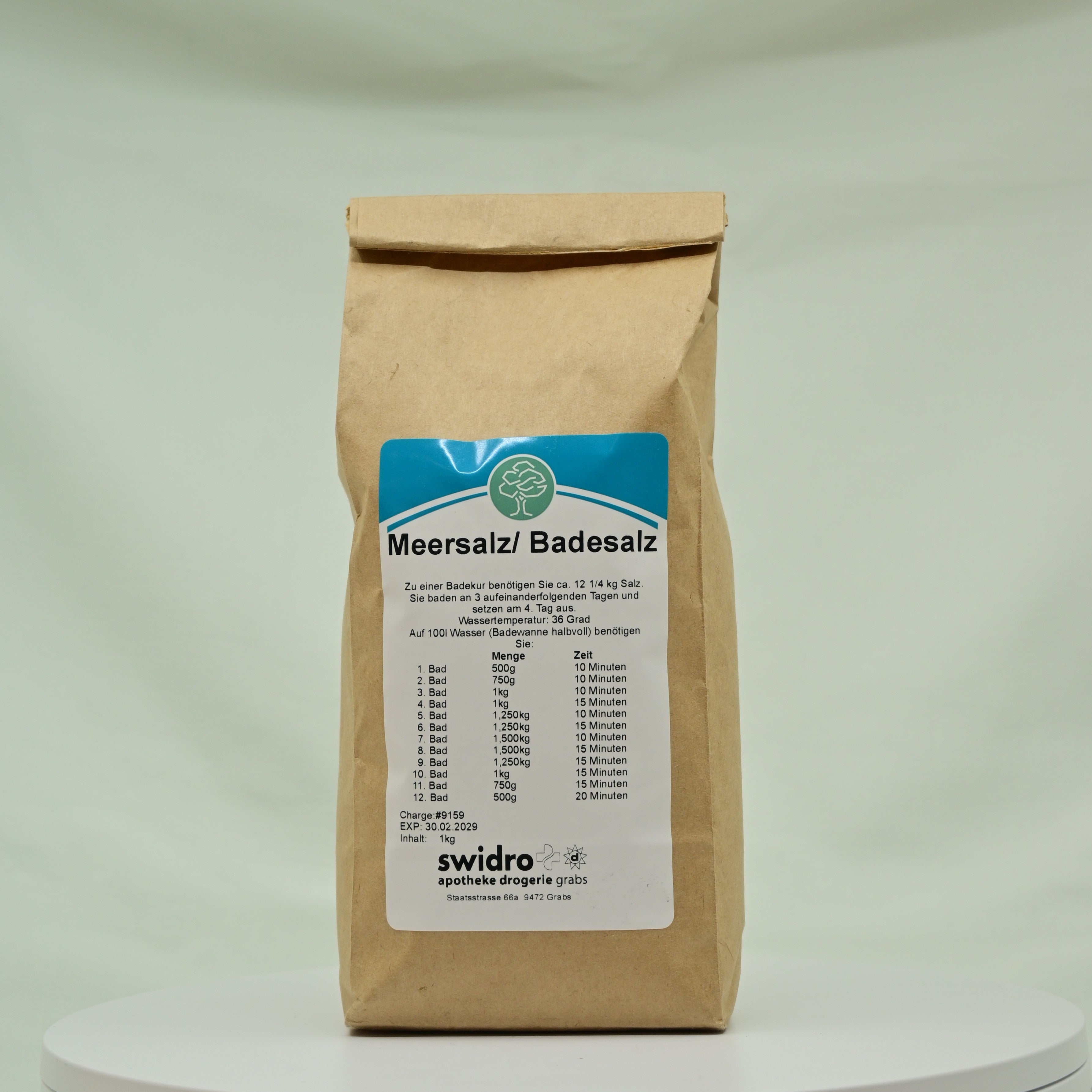 Swidro Meersalz Badesalz 1 Kg